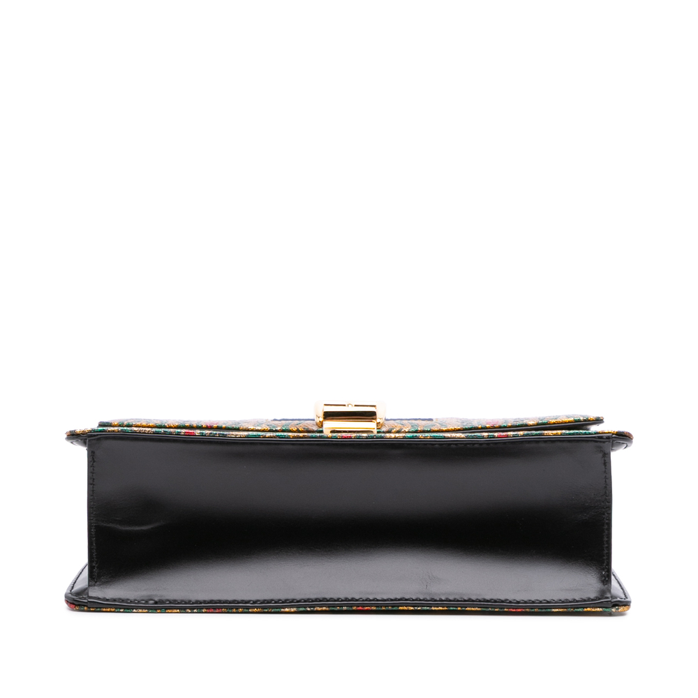 Pre-Loved Gucci Small Canvas Brocade Sylvie Satchel - Picture 3 of 11